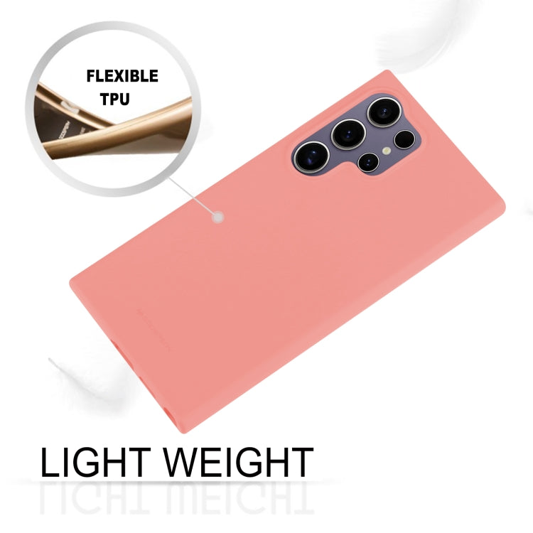 For Samsung Galaxy S24 Ultra 5G GOOSPERY SOFT FEELING Liquid TPU Soft Phone Case(Pink)