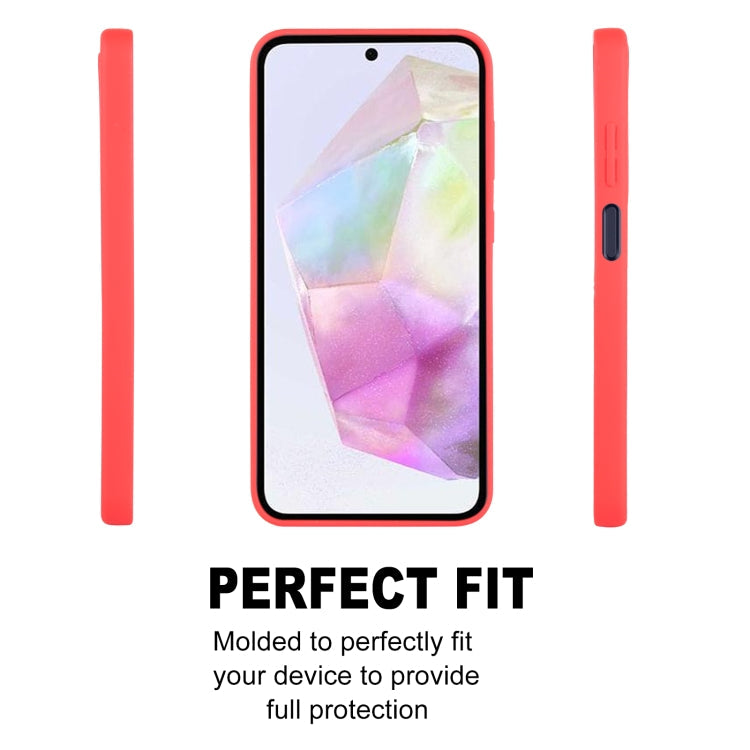 For Samsung Galaxy A35 GOOSPERY SOFT FEELING Liquid TPU Soft Phone Case(Red)