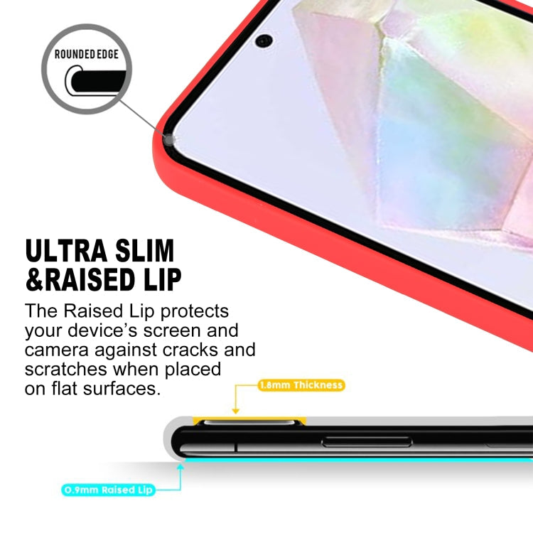 For Samsung Galaxy A35 GOOSPERY SOFT FEELING Liquid TPU Soft Phone Case(Red)