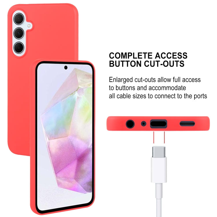 For Samsung Galaxy A35 GOOSPERY SOFT FEELING Liquid TPU Soft Phone Case(Red)