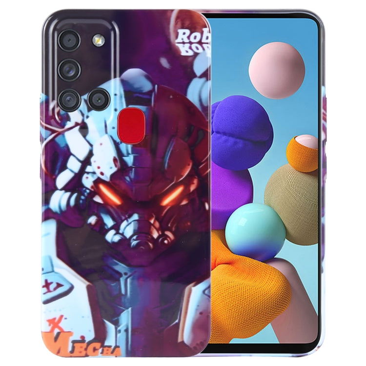 Painted Pattern Precise Hole PC Phone Case, For Samsung Galaxy A21s