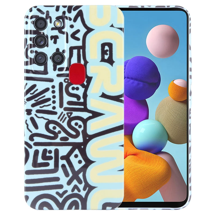 Painted Pattern Precise Hole PC Phone Case, For Samsung Galaxy A21s