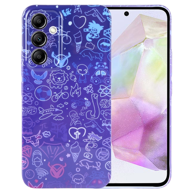 Painted Pattern Precise Hole PC Phone Case, For Samsung Galaxy A35 5G