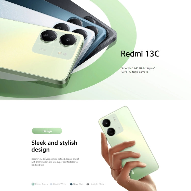 Xiaomi Redmi 13C 5G, 6GB+128GB,  6.74 inch MIUI 14 MediaTek Dimensity 6100+ Octa Core 2.2GHz, NFC, Network: 5G, Not Support Google Play(Starlight Black)