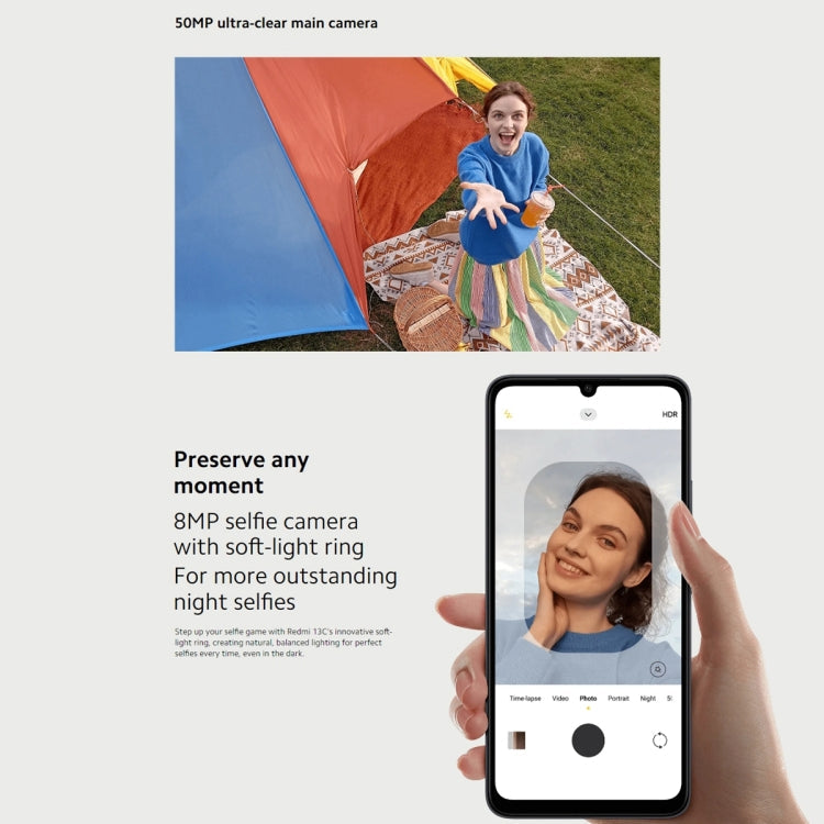 Xiaomi Redmi 13C 5G, 6GB+128GB,  6.74 inch MIUI 14 MediaTek Dimensity 6100+ Octa Core 2.2GHz, NFC, Network: 5G, Not Support Google Play(Starlight Black)