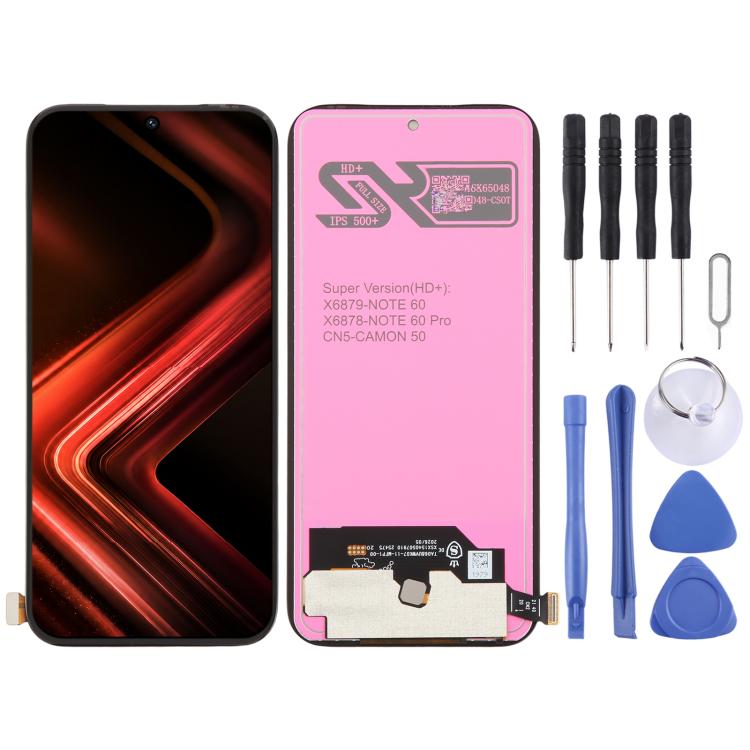 OEM LCD Screen with Digitizer Full Assembly, For Infinix GT 50 Pro X6891, For Infinix Hot 70 X6895B, For Infinix Note Edge X6887, For Infinix Smart 20 X6840 X6840B, For Infinix Note 60 Pro X6878, For Infinix Note 60 X6879, For Infinix Hot 60i 5G X6730 ...