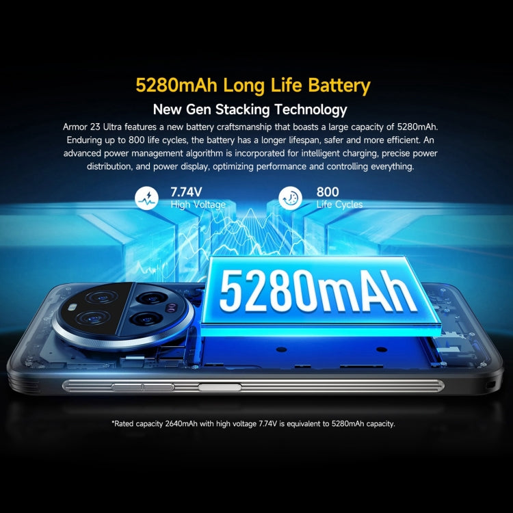 [HK Warehouse] Ulefone Armor 23 Ultra Rugged Phone, 12GB+512GB, 6.78 inch Android 13 MediaTek Dimensity 8020 Octa Core up to 2.6GHz, Network: 5G, NFC, OTG, Satellite Messaging(Umbra Orange)
