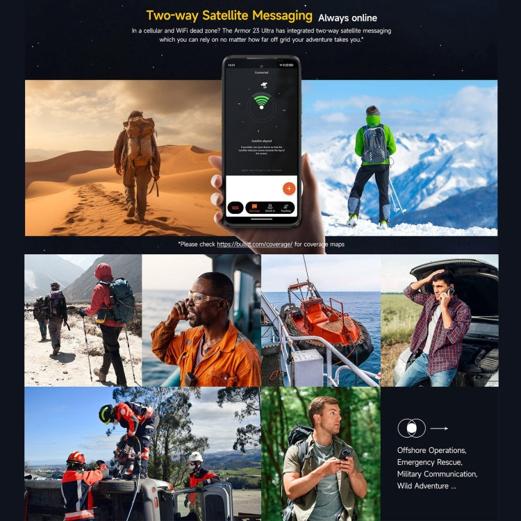 [HK Warehouse] Ulefone Armor 23 Ultra Rugged Phone, 12GB+512GB, 6.78 inch Android 13 MediaTek Dimensity 8020 Octa Core up to 2.6GHz, Network: 5G, NFC, OTG, Satellite Messaging(Umbra Orange)