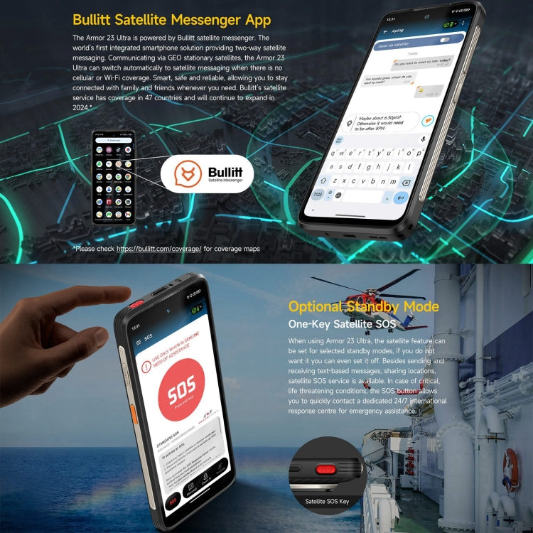 [HK Warehouse] Ulefone Armor 23 Ultra Rugged Phone, 12GB+512GB, 6.78 inch Android 13 MediaTek Dimensity 8020 Octa Core up to 2.6GHz, Network: 5G, NFC, OTG, Satellite Messaging(Umbra Orange)