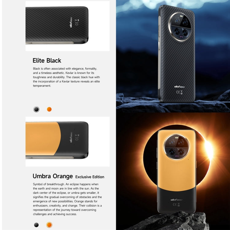 [HK Warehouse] Ulefone Armor 23 Ultra Rugged Phone, 12GB+512GB, 6.78 inch Android 13 MediaTek Dimensity 8020 Octa Core up to 2.6GHz, Network: 5G, NFC, OTG, Satellite Messaging(Umbra Orange)