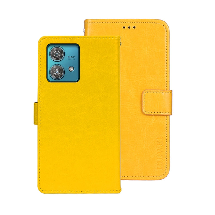 idewei Crazy Horse Texture Leather Phone Case, For Motorola Edge 40 Neo, For Motorola Edge 40 5G, For Motorola Edge 40 Pro 5G