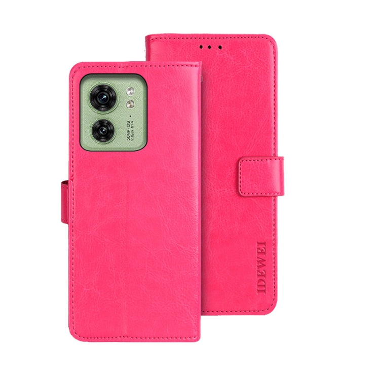 idewei Crazy Horse Texture Leather Phone Case, For Motorola Edge 40 Neo, For Motorola Edge 40 5G, For Motorola Edge 40 Pro 5G