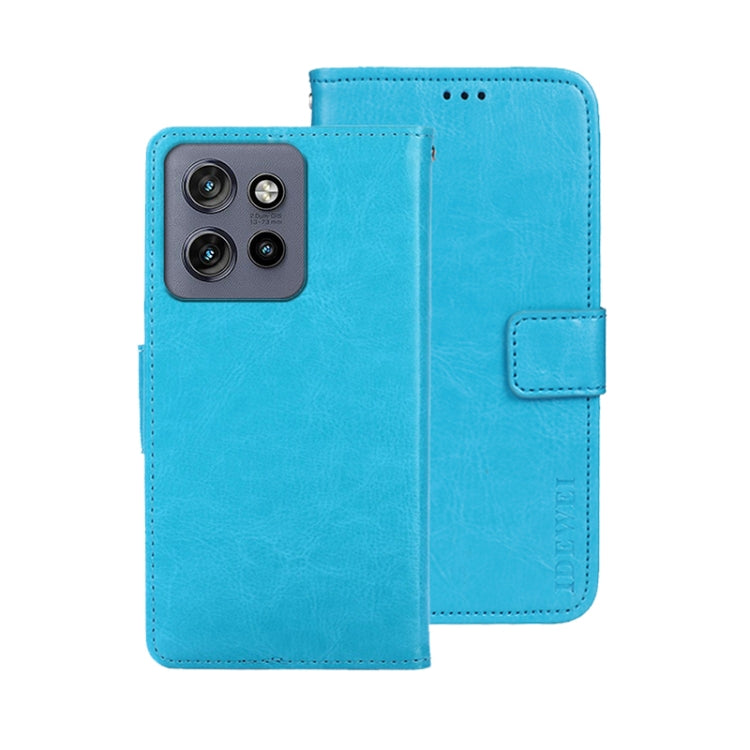 idewei Crazy Horse Texture Leather Phone Case, For Motorola Moto G55 5G, For Motorola Edge 50 Neo, For Motorola Moto G84 5G