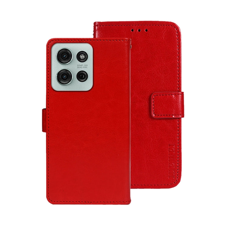idewei Crazy Horse Texture Leather Phone Case, For Motorola Moto G15, For Motorola Moto G Power 2025, For Motorola Moto G75 5G