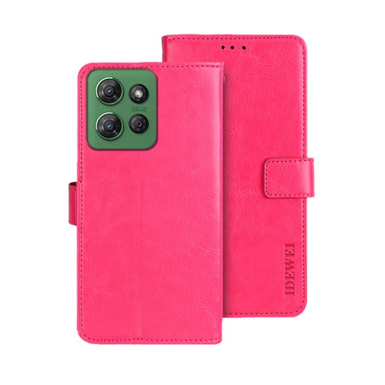 idewei Crazy Horse Texture Leather Phone Case, For Motorola Moto G15, For Motorola Moto G Power 2025, For Motorola Moto G75 5G