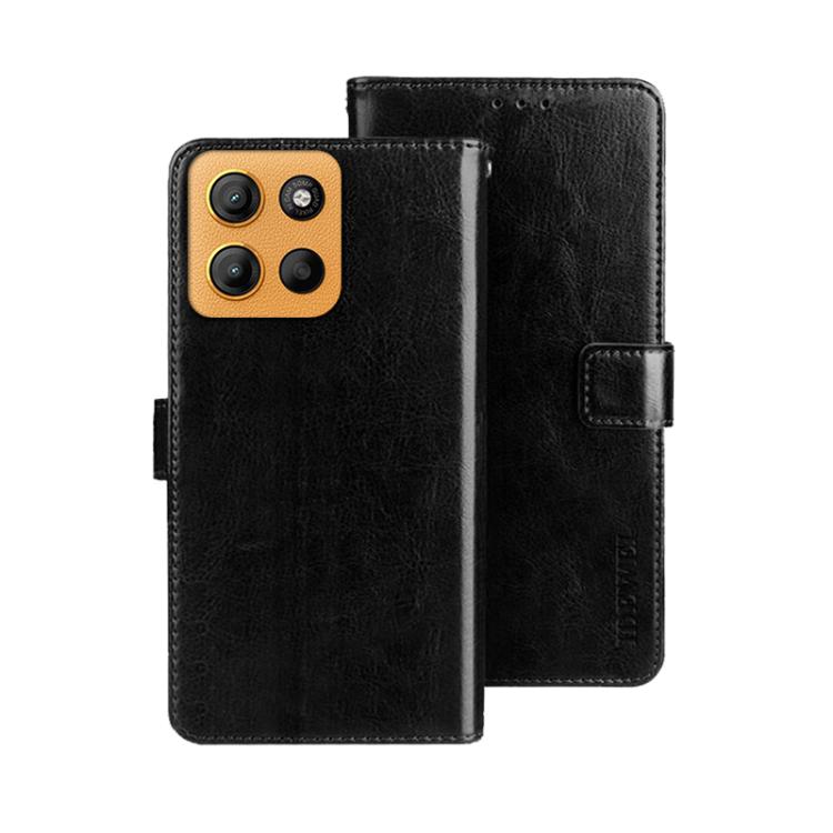 idewei Crazy Horse Texture Leather Phone Case, For Motorola Moto G15, For Motorola Moto G Power 2025, For Motorola Moto G75 5G