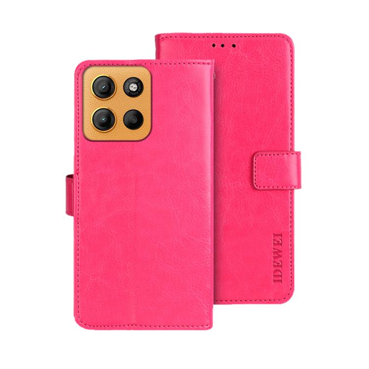 idewei Crazy Horse Texture Leather Phone Case, For Motorola Moto G15, For Motorola Moto G Power 2025, For Motorola Moto G75 5G
