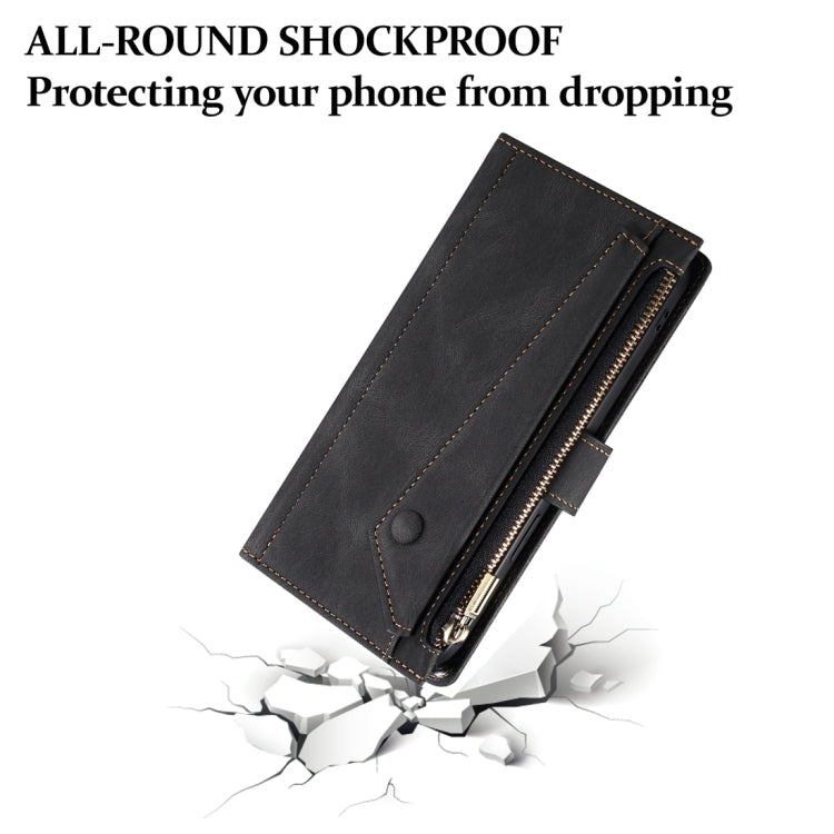 For Xiaomi 13T / 13T Pro / Redmi K60 Ultra ESEBLE Retro Frosted RFID Leather Phone Case(Black)