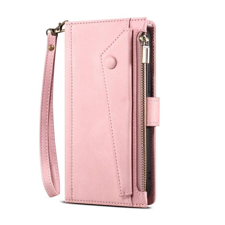 For Xiaomi 13T / 13T Pro / Redmi K60 Ultra ESEBLE Retro Frosted RFID Leather Phone Case(Rose Gold)