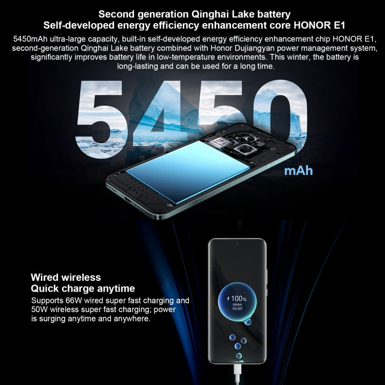 Honor Magic6, 16GB+512GB, 6.78 inch Magic OS 8.0 Snapdragon 8 Gen 3 Octa Core up to 3.3GHz, Network: 5G, OTG, NFC, Support Google Play(Black)
