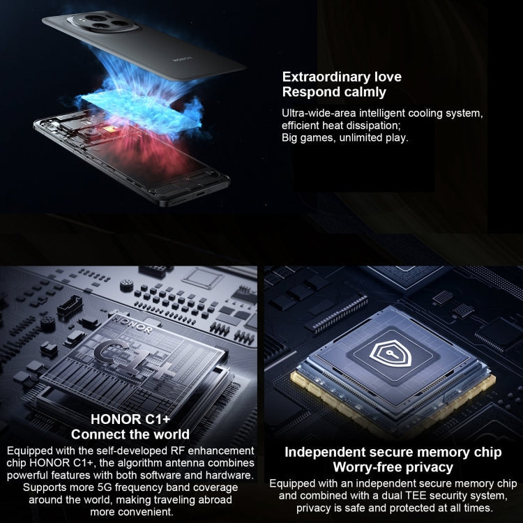 Honor Magic6 Pro, 16GB+512GB ,  6.8 inch Magic OS 8.0 Snapdragon 8 Gen 3 Octa Core up to 3.3GHz, Network: 5G, OTG, NFC, Support Google Play(Green)