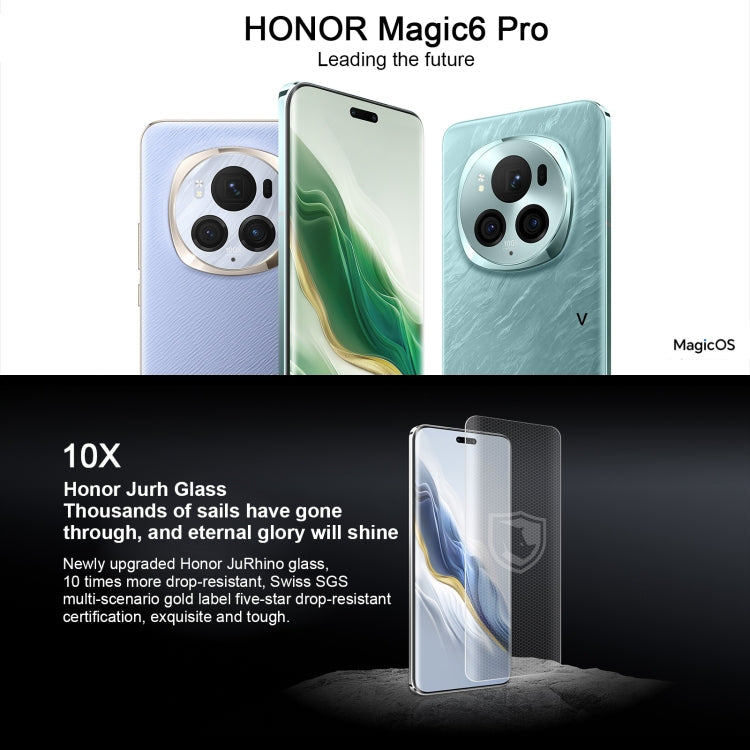 Honor Magic6 Pro, 16GB+512GB ,  6.8 inch Magic OS 8.0 Snapdragon 8 Gen 3 Octa Core up to 3.3GHz, Network: 5G, OTG, NFC, Support Google Play(Purple)