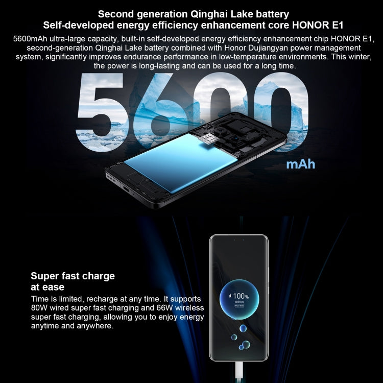 Honor Magic6 Pro, 12GB+256GB,  6.8 inch Magic OS 8.0 Snapdragon 8 Gen 3 Octa Core up to 3.3GHz, Network: 5G, OTG, NFC, Support Google Play(Blue)