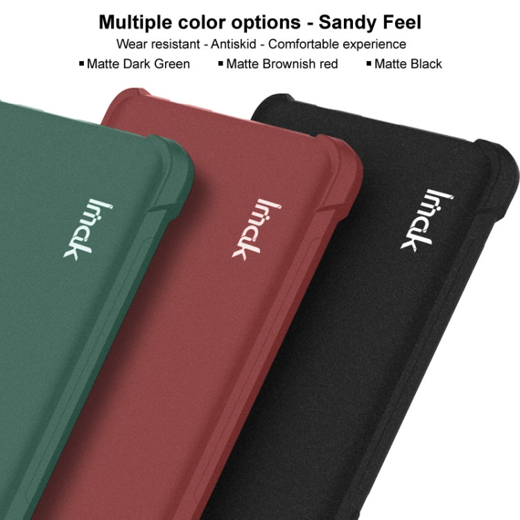 For OnePlus 12 5G imak Shockproof Airbag TPU Phone Case(Matte Red)