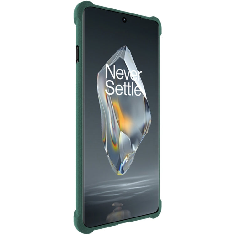 For OnePlus Ace 3 5G imak Shockproof Airbag TPU Phone Case(Matte Green)