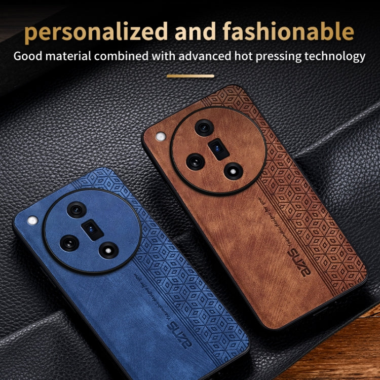 For OPPO Find X7 AZNS 3D Embossed Skin Feel Phone Case(Black)