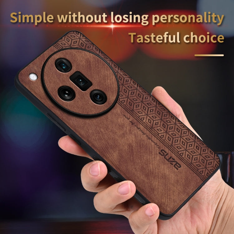 For OPPO Find X7 Ultra AZNS 3D Embossed Skin Feel Phone Case(Dark Green)