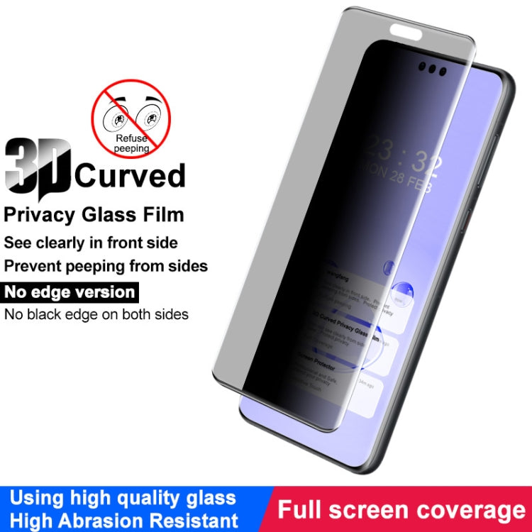 For Huawei Mate 60 RS Ultimate imak No Edge Version 3D Curved Privacy Full Screen Tempered Glass Film