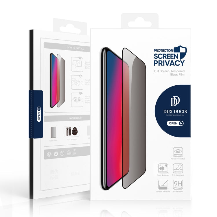 For Samsung Galaxy S22 5G 5pcs DUX DUCIS 0.33mm 9H High Aluminum Anti-spy HD Tempered Glass Film