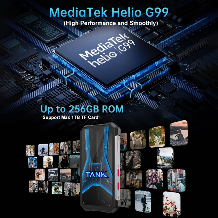 [HK Warehouse] Unihertz Tank mini 1 / 8849, 8GB+256GB, 100MP Camera, 4.3 inch Android 13 Helio G99 Octa Core, Network: 4G(Black)