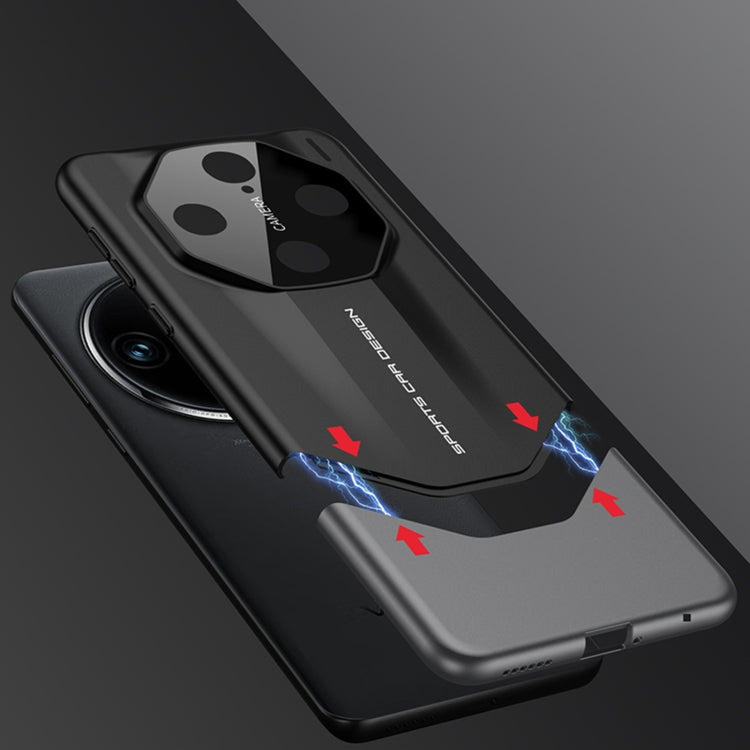 For vivo X100 GKK Imitation Ultimate Design All-inclusive Shockproof Phone Case(Black)