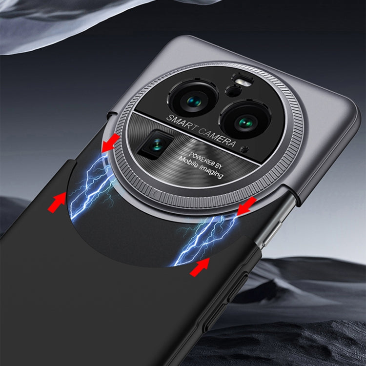 For OPPO Find X6 Pro GKK Mortise-Tenon Connection Contrast Color Shockproof Phone Case(Brown)