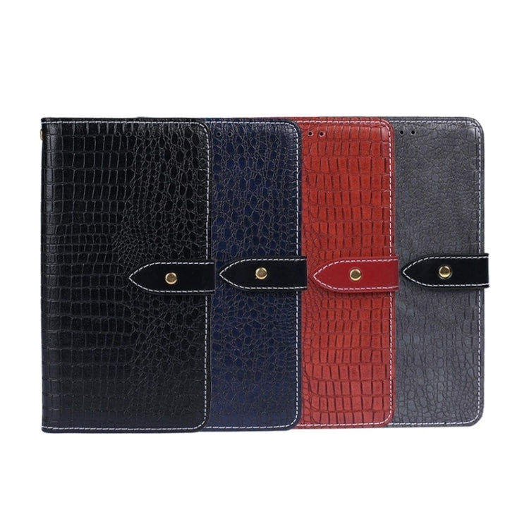 For OnePlus Nord CE 3 Lite idewei Crocodile Texture Leather Phone Case(Grey)