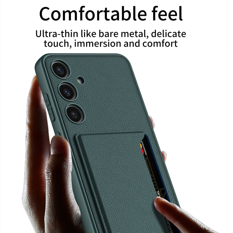 For Samsung Galaxy S24+ 5G GKK Ultra-thin Leather Card Slots Phone Case With Magnetic Holder(Red)