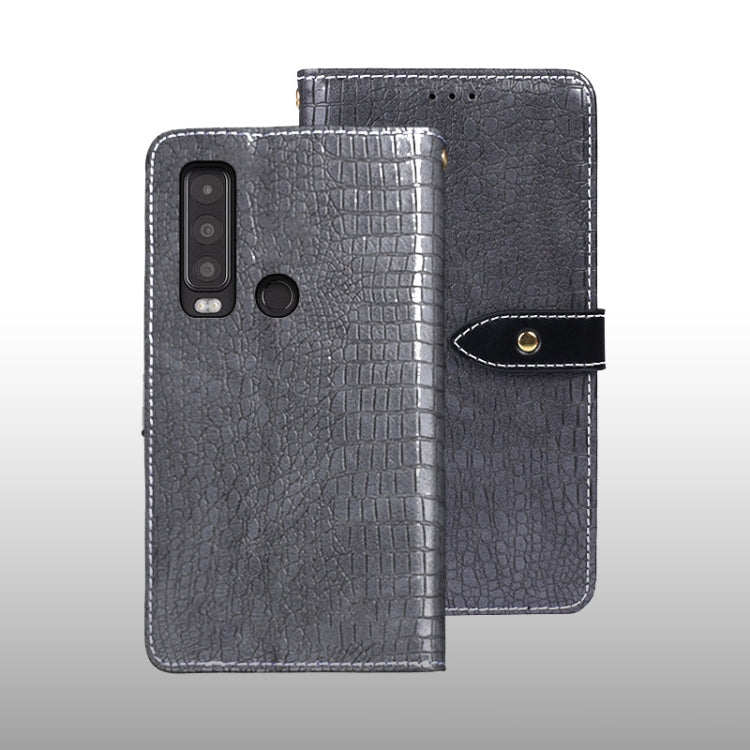 idewei Crocodile Texture Leather Phone Case, For CAT S75