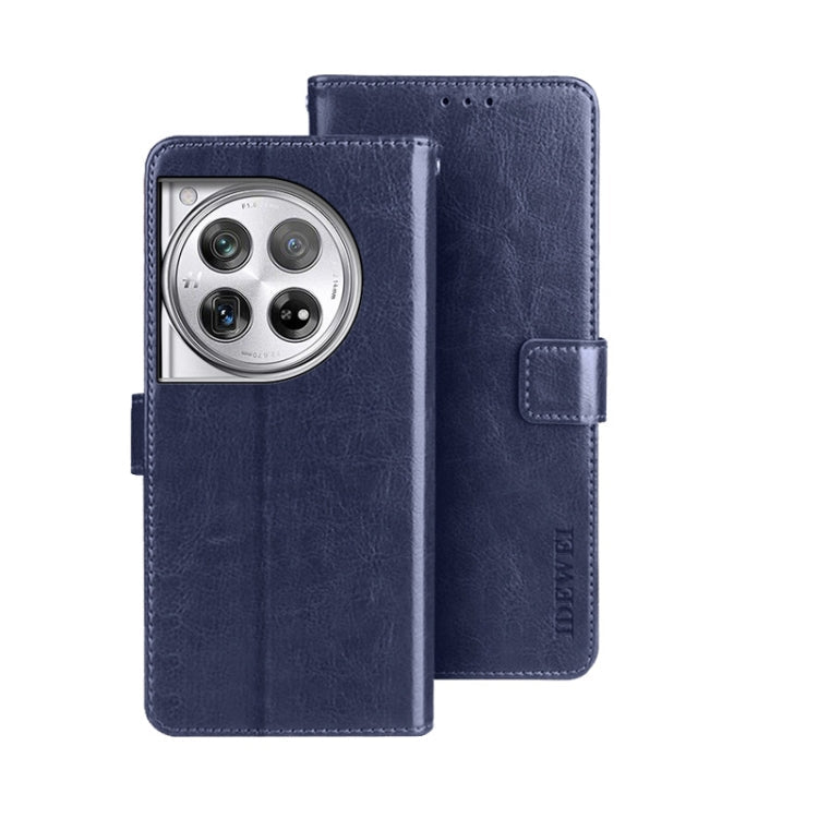idewei Crazy Horse Texture Leather Phone Case, For OnePlus 13R, For OnePlus 12R, For OnePlus 12
