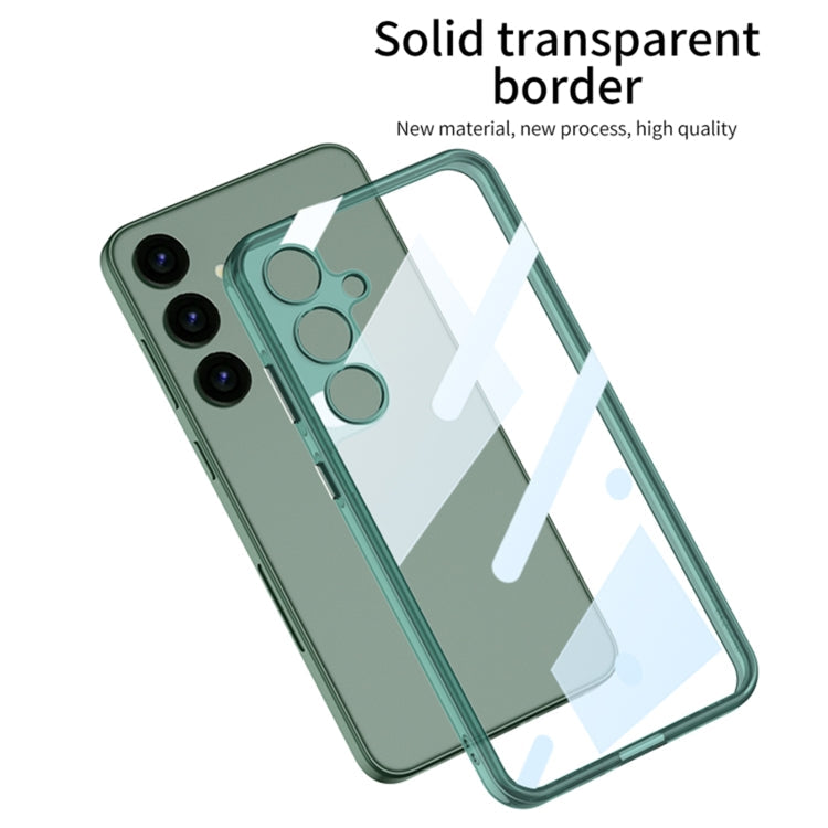 For Samsung Galaxy S24 5G GKK Space Frame Transparent PC + TPU Phone Case(Transparent)