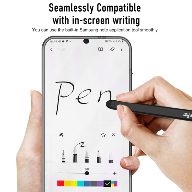 For Samsung Galaxy S24 Ultra 5G GKK Space Frame Transparent PC + TPU Phone Case with Pen(Transparent Green)