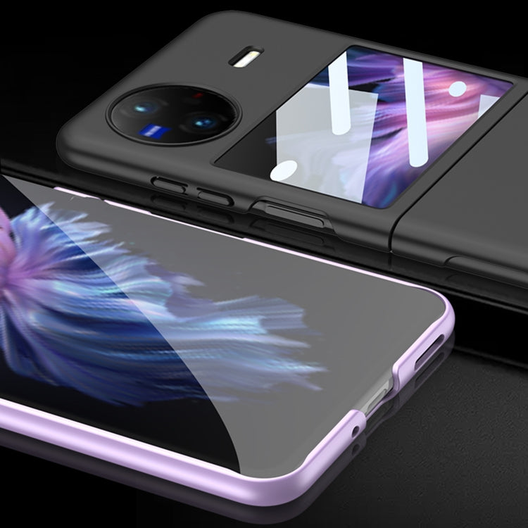 For vivo X Flip GKK Integrated Ultra-thin Full Coverage Flip Phone Case(Purple)