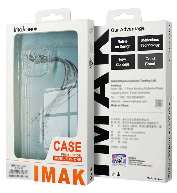 For Realme V50 5G / V50S 5G imak Shockproof Airbag TPU Phone Case(Transparent Black)