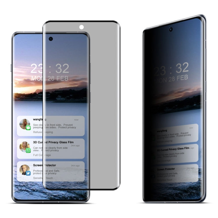 For OPPO Find X7 5G imak 3D Curved HD Full Screen Anti-spy Tempered Glass Protective Film
