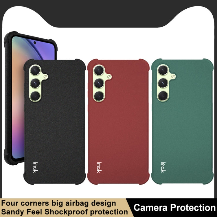 For Samsung Galaxy A35 5G imak Shockproof Airbag TPU Phone Case(Matte Black)