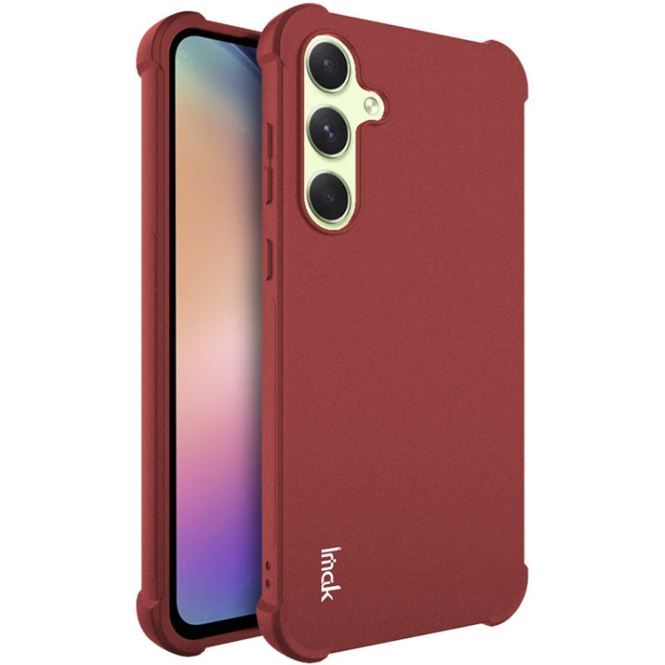 For Samsung Galaxy A35 5G imak Shockproof Airbag TPU Phone Case(Matte Red)