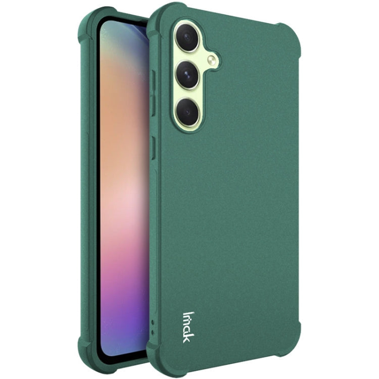 For Samsung Galaxy A55 5G imak Shockproof Airbag TPU Phone Case(Matte Green)