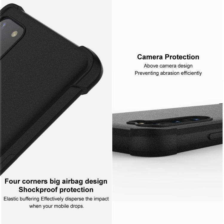 For Honor Magic6 5G imak Shockproof Airbag TPU Phone Case(Matte Black)