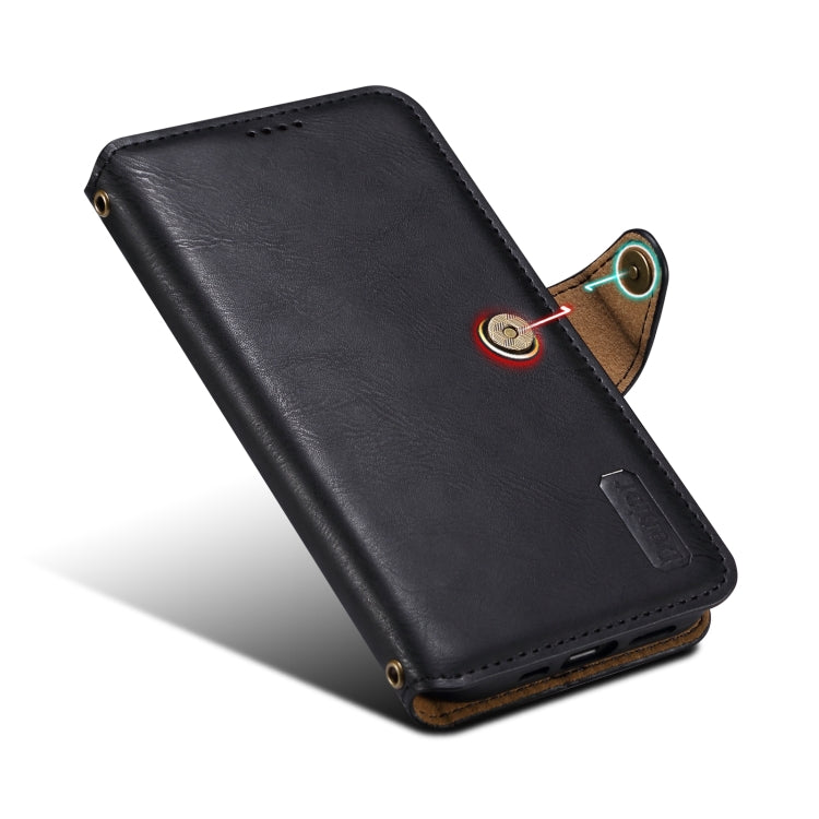 For Google Pixel 6a Denior Cowhide Texture Wallet Style Leather Phone Case(Black)